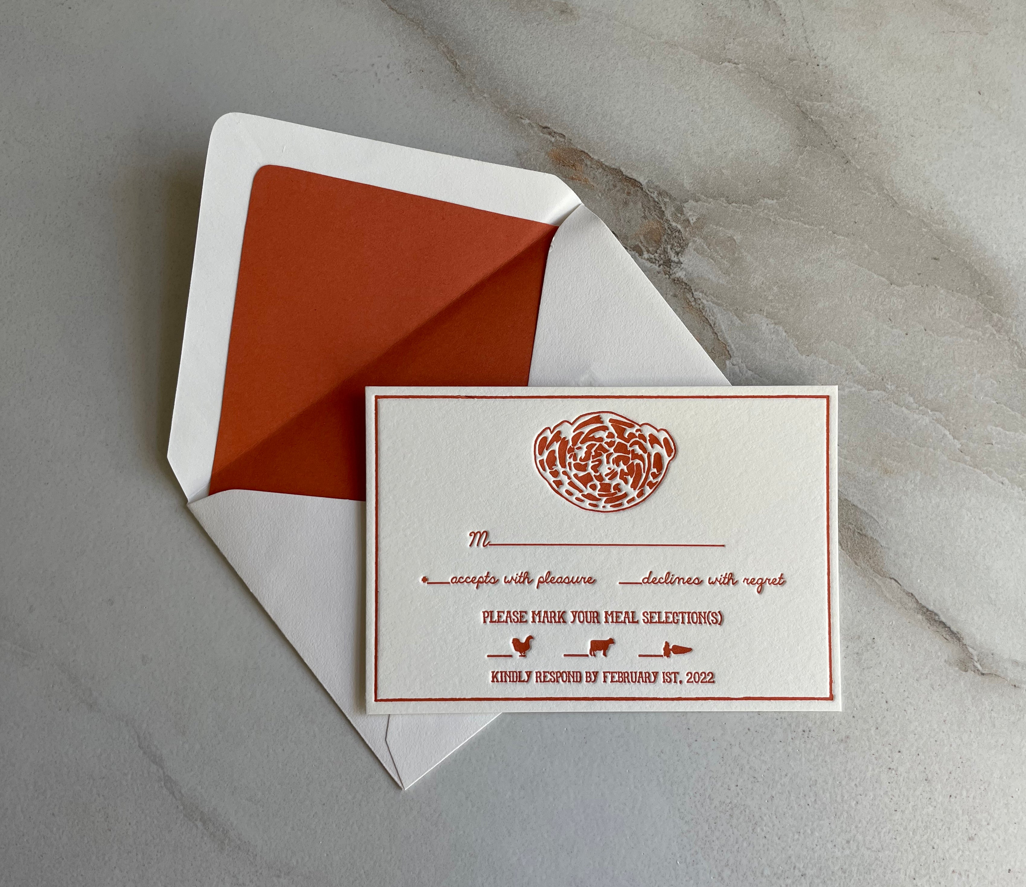 Boho RSVP Card - Elegant RSVP Design