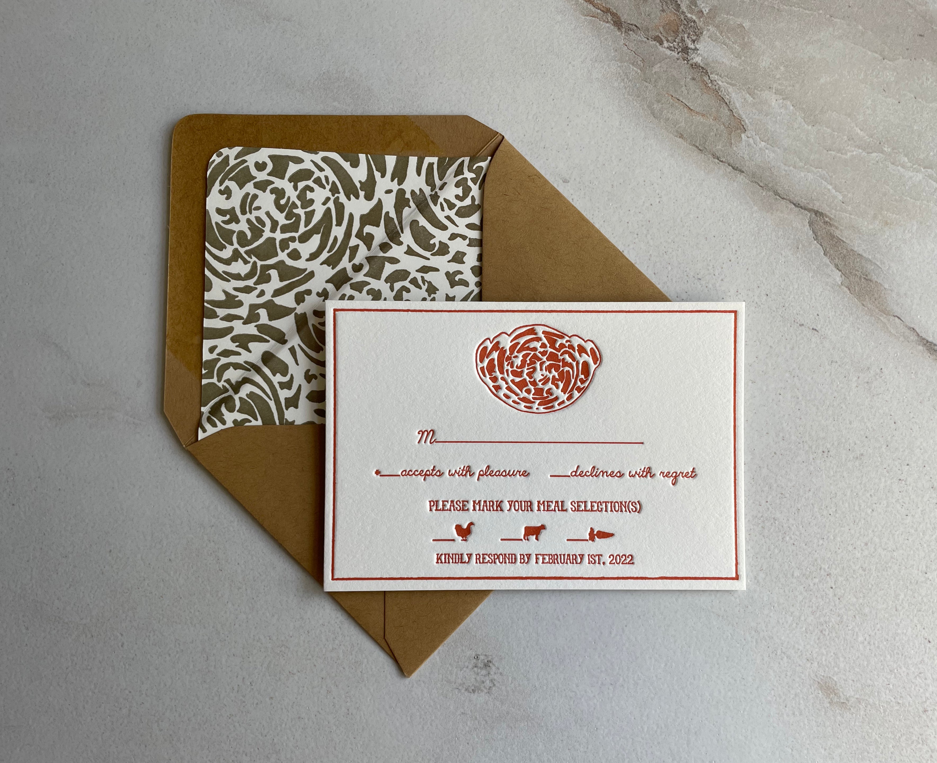 Custom RSVP Card