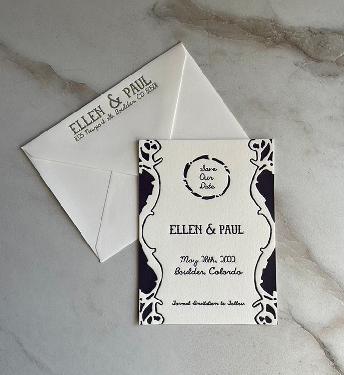 Boho Save-the-Date - Wedding Reminder Card