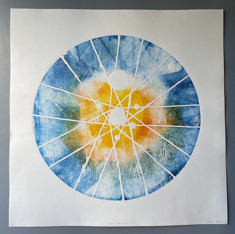 Blue and Orange Artwork