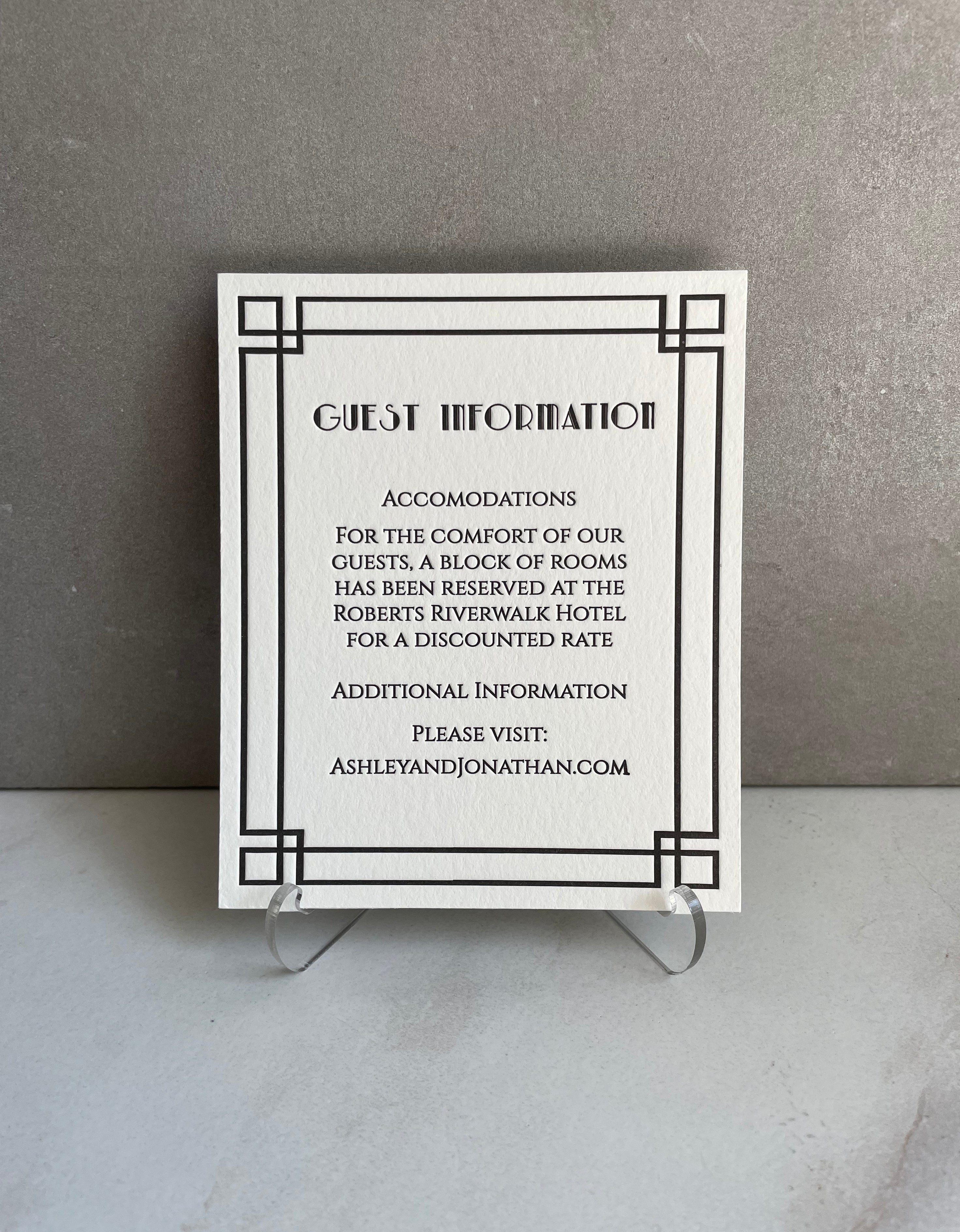 Custom Information Insert