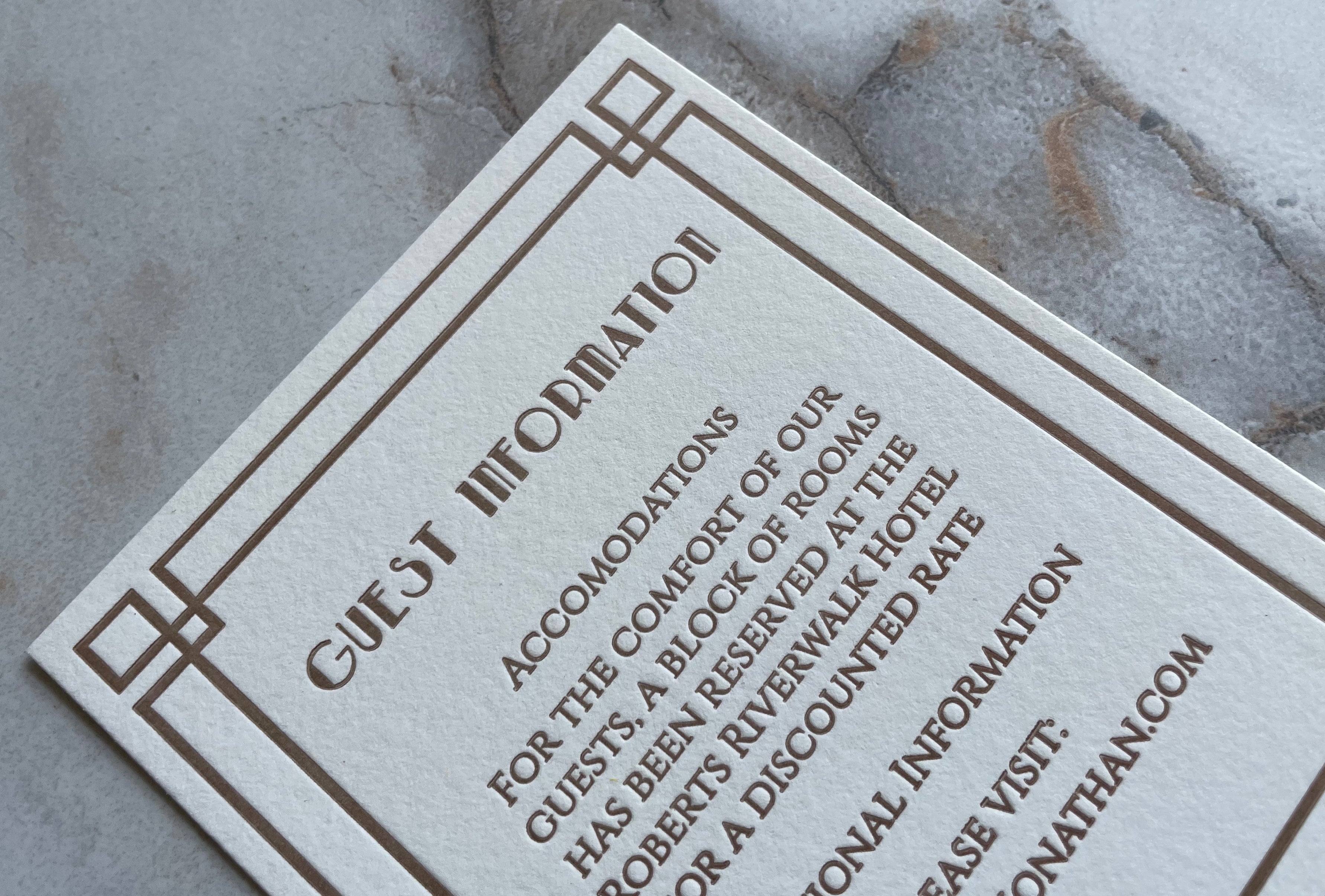 Custom Art Deco Cards