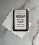 Art Deco Wedding Invitation - Hearty Greetings