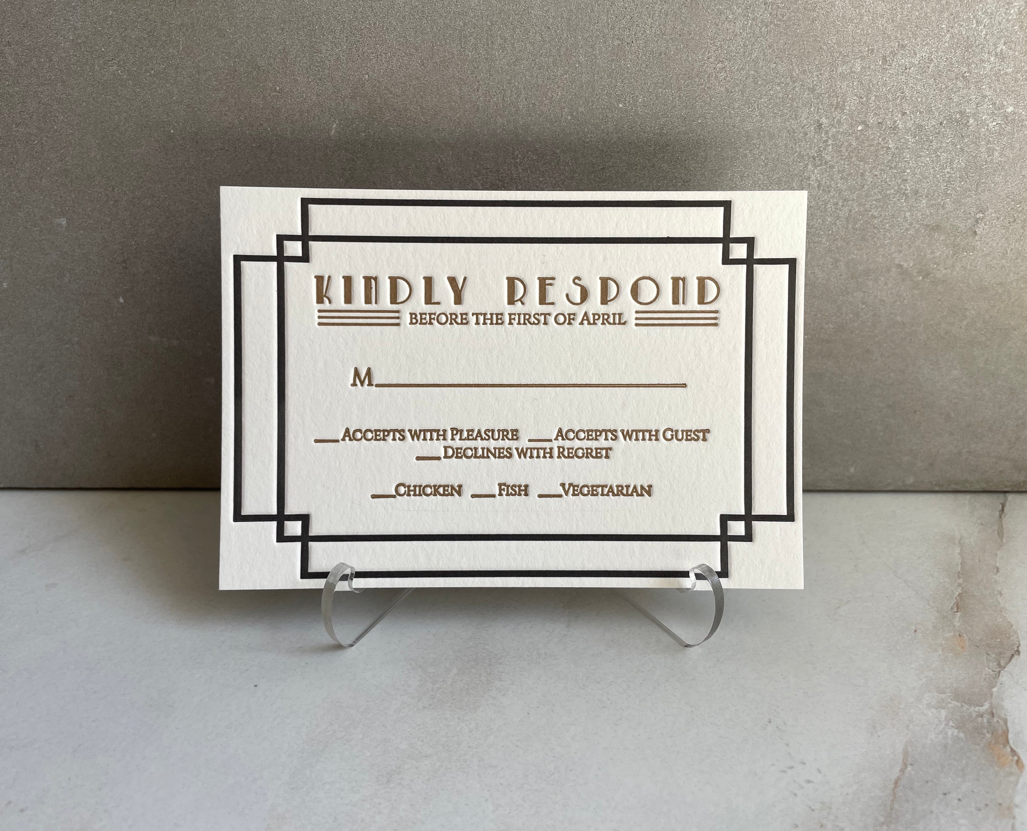 Peony Theme Wedding Cards