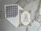 Art Deco Save The Date - Hearty Greetings