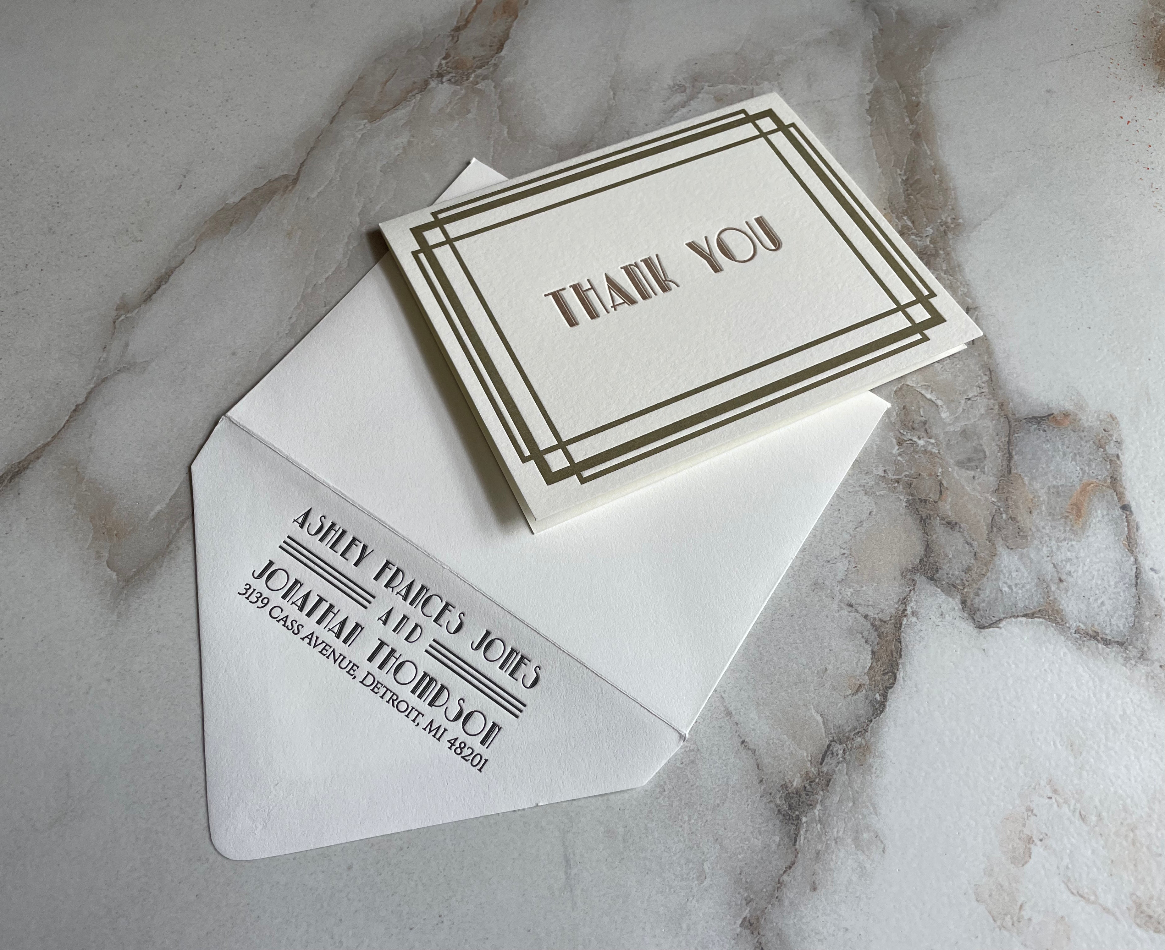 Vintage Thank You Stationery