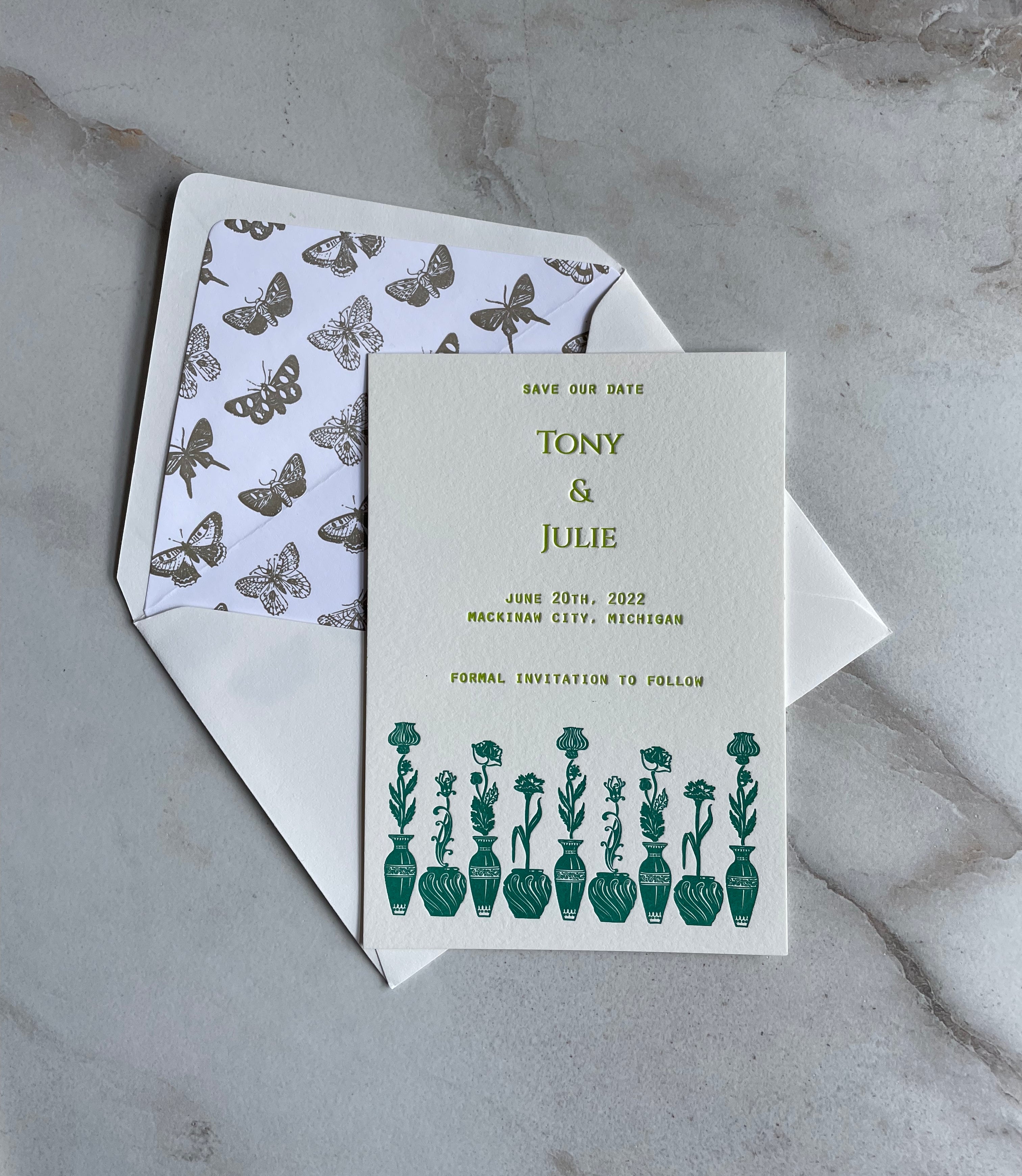 Garden Theme Save The Date