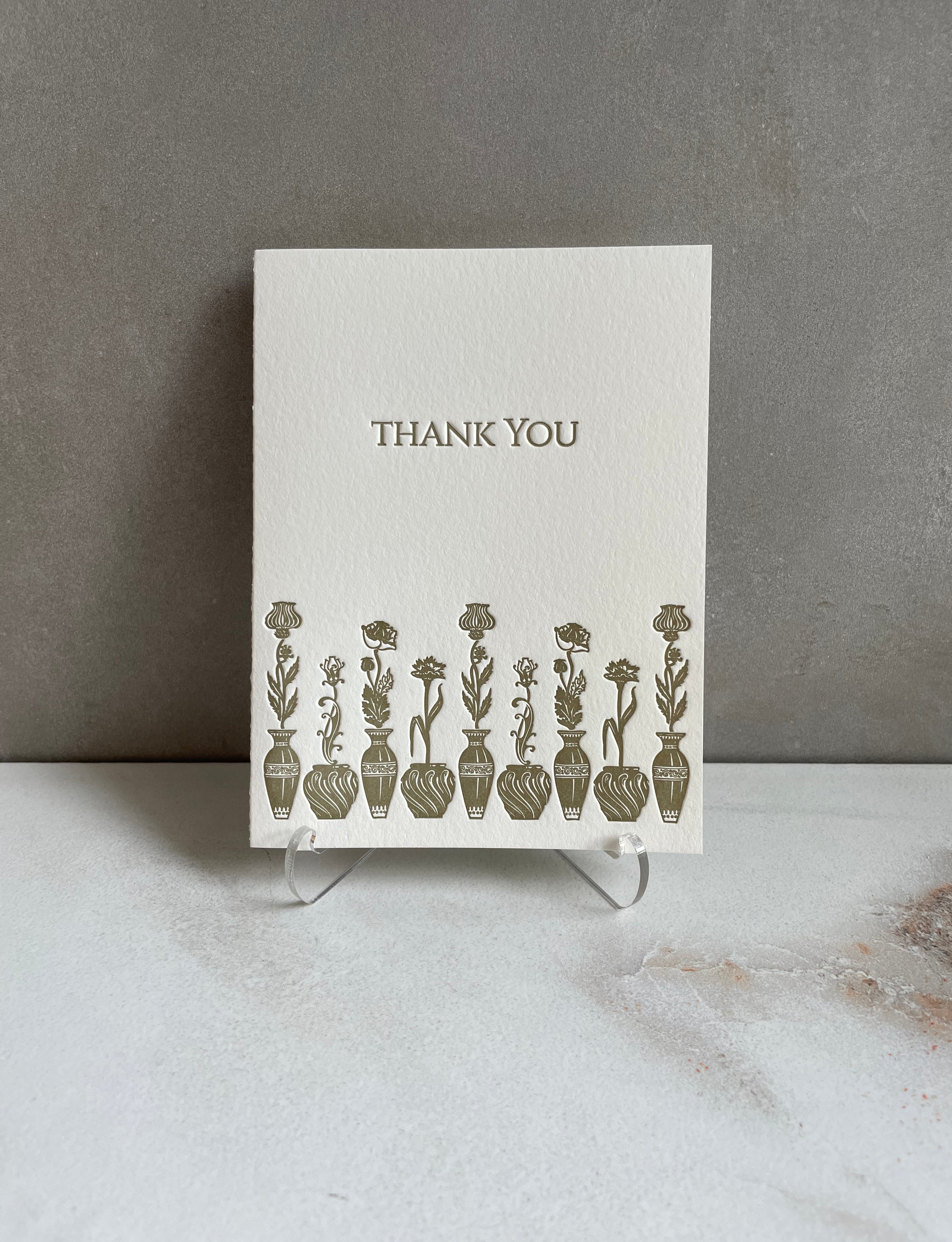 Garden Thank You Card - Hearty Greetings