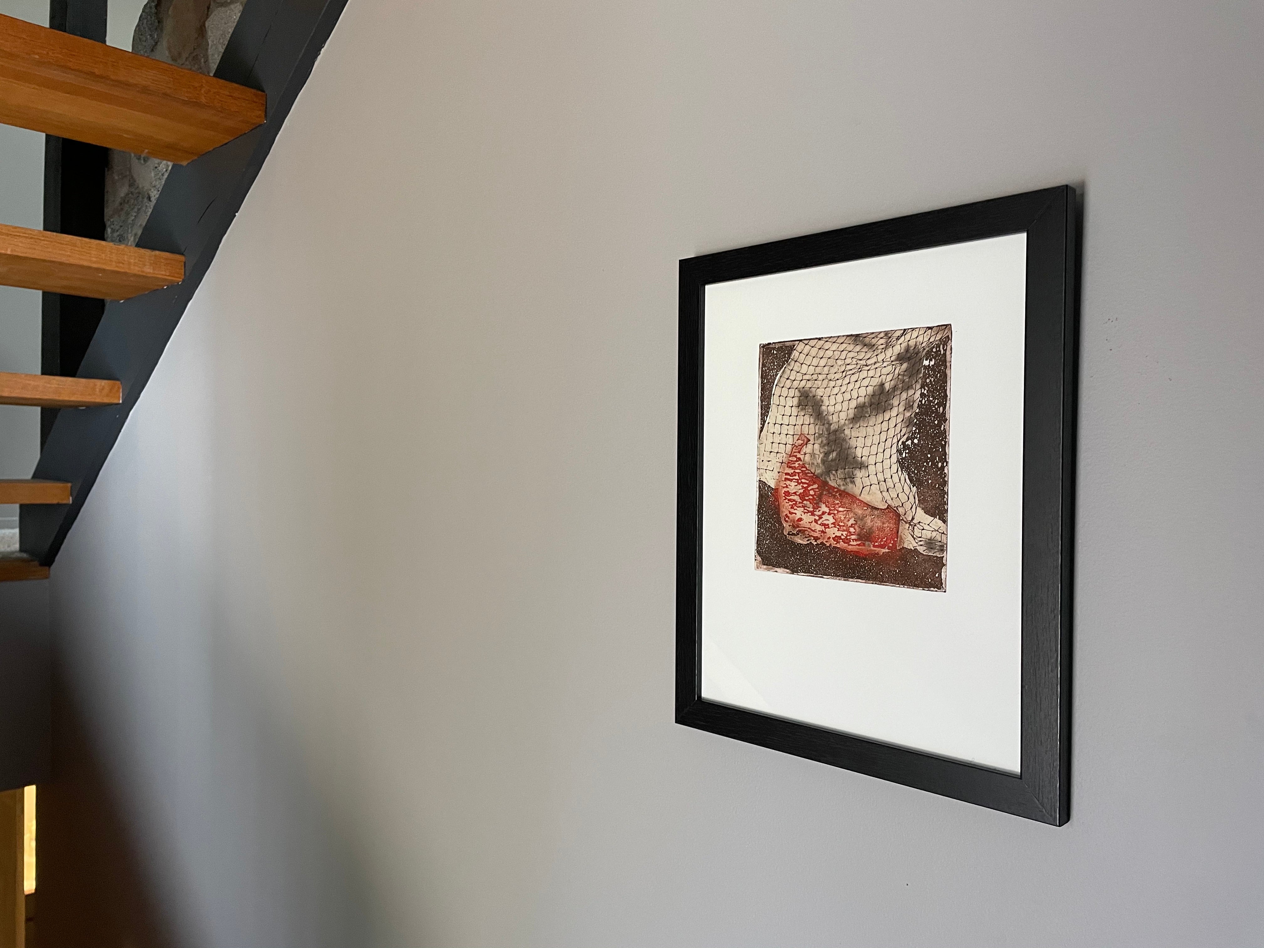 Handmade Print, Bold, Graphic & Abstract Image. Unique Metal Etching. - Hearty Greetings