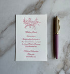 Peony Wedding Details Card