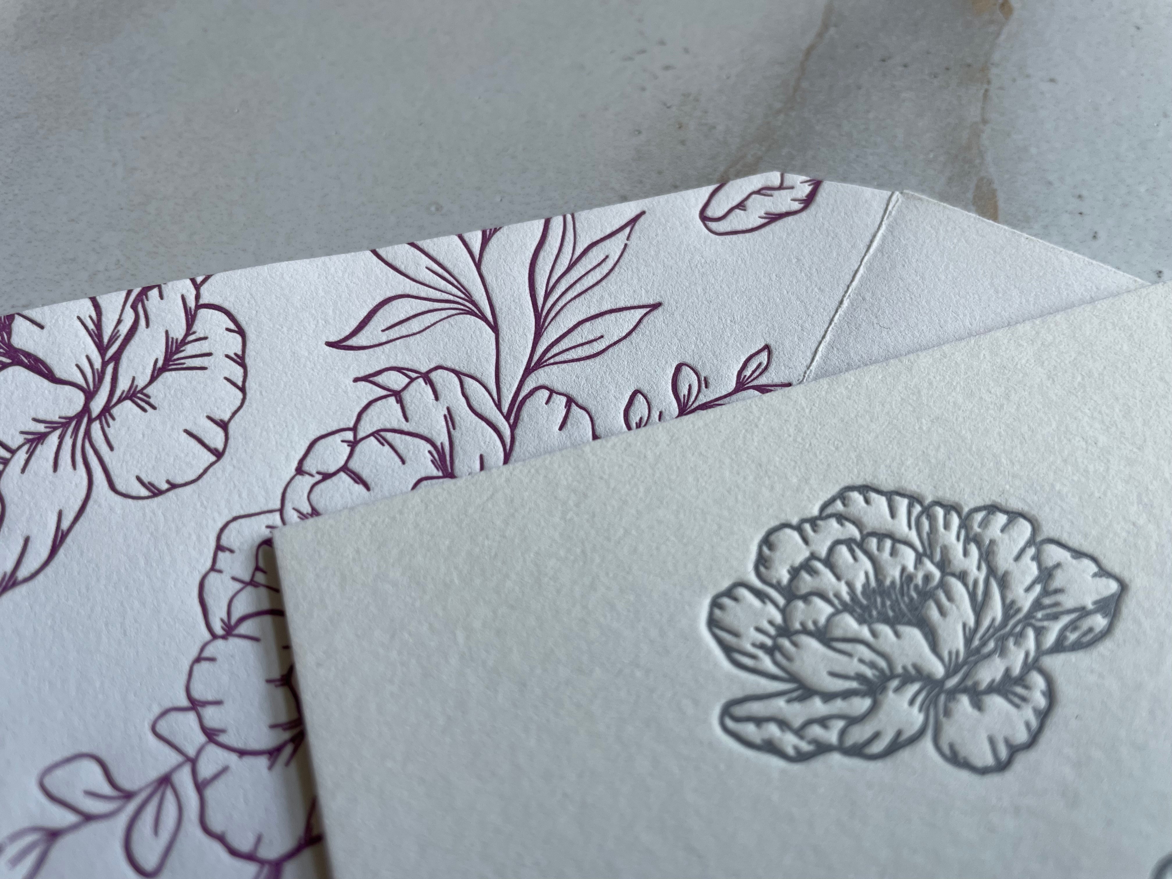 Peony RSVP Card - Hearty Greetings