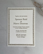 Romantic Wedding Invitation - Hearty Greetings