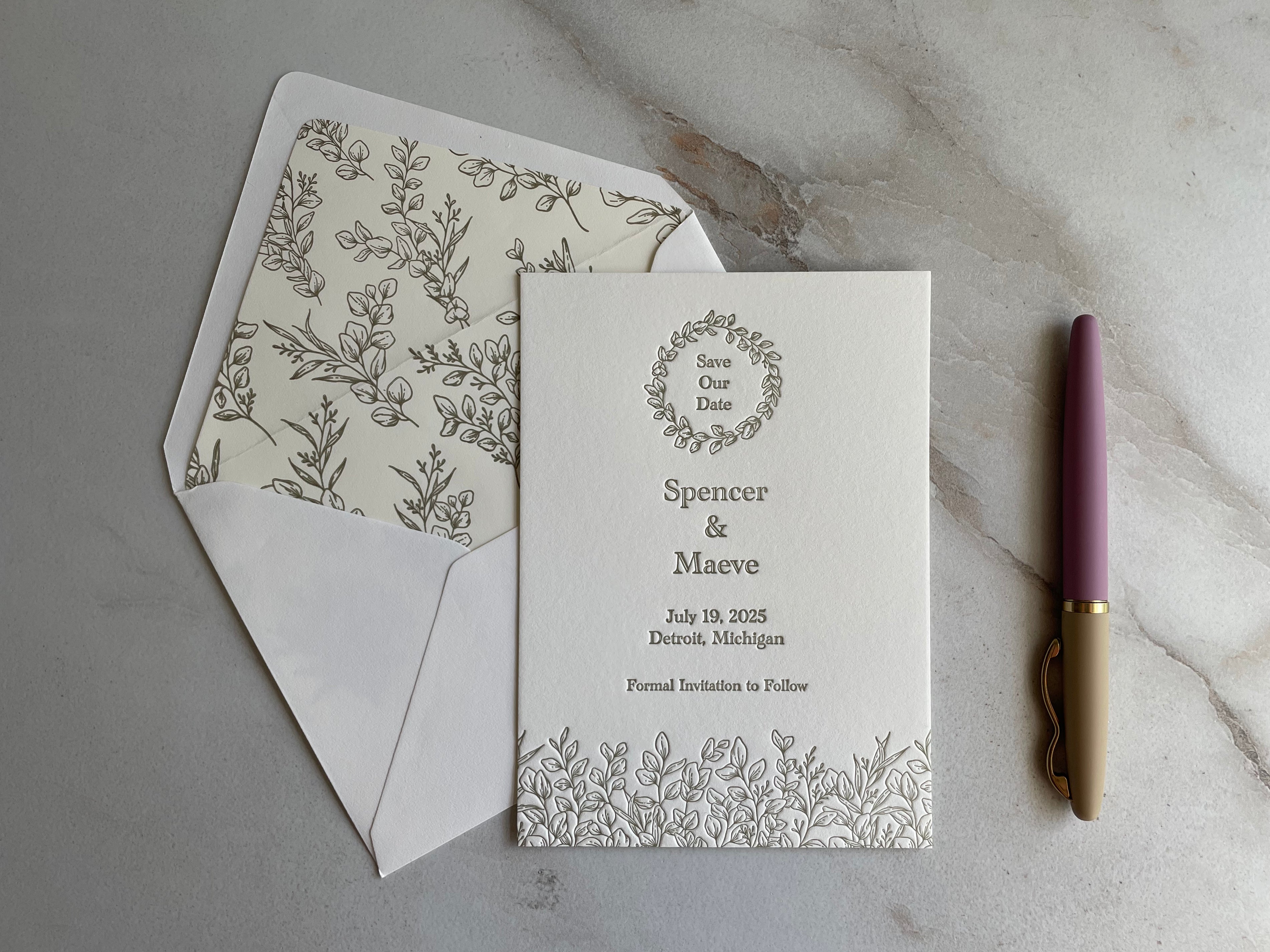 Romantic Save The Dates