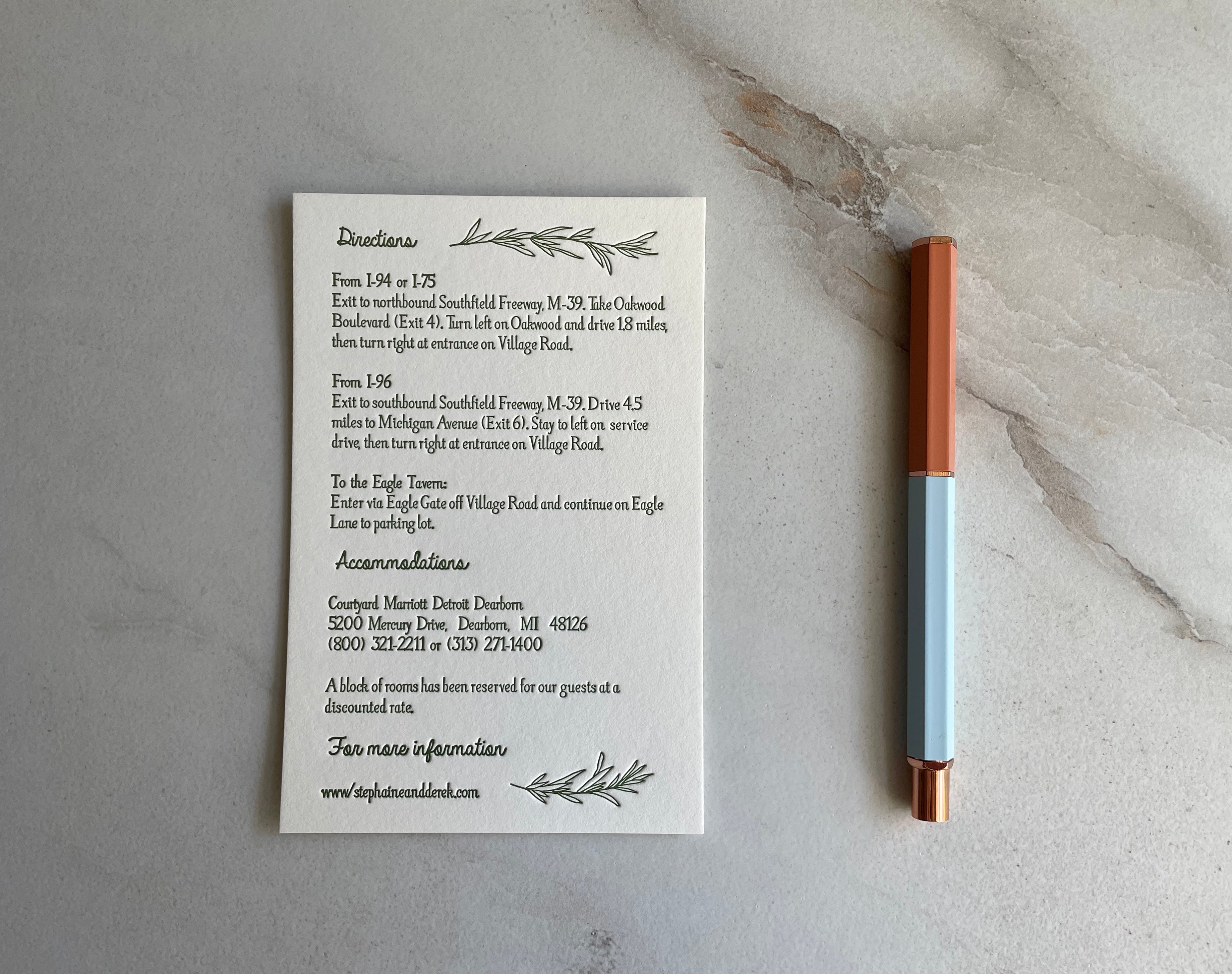 Personalized Wedding Stationery