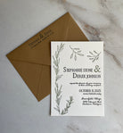 Rosemary Wedding Invitation - Hearty Greetings