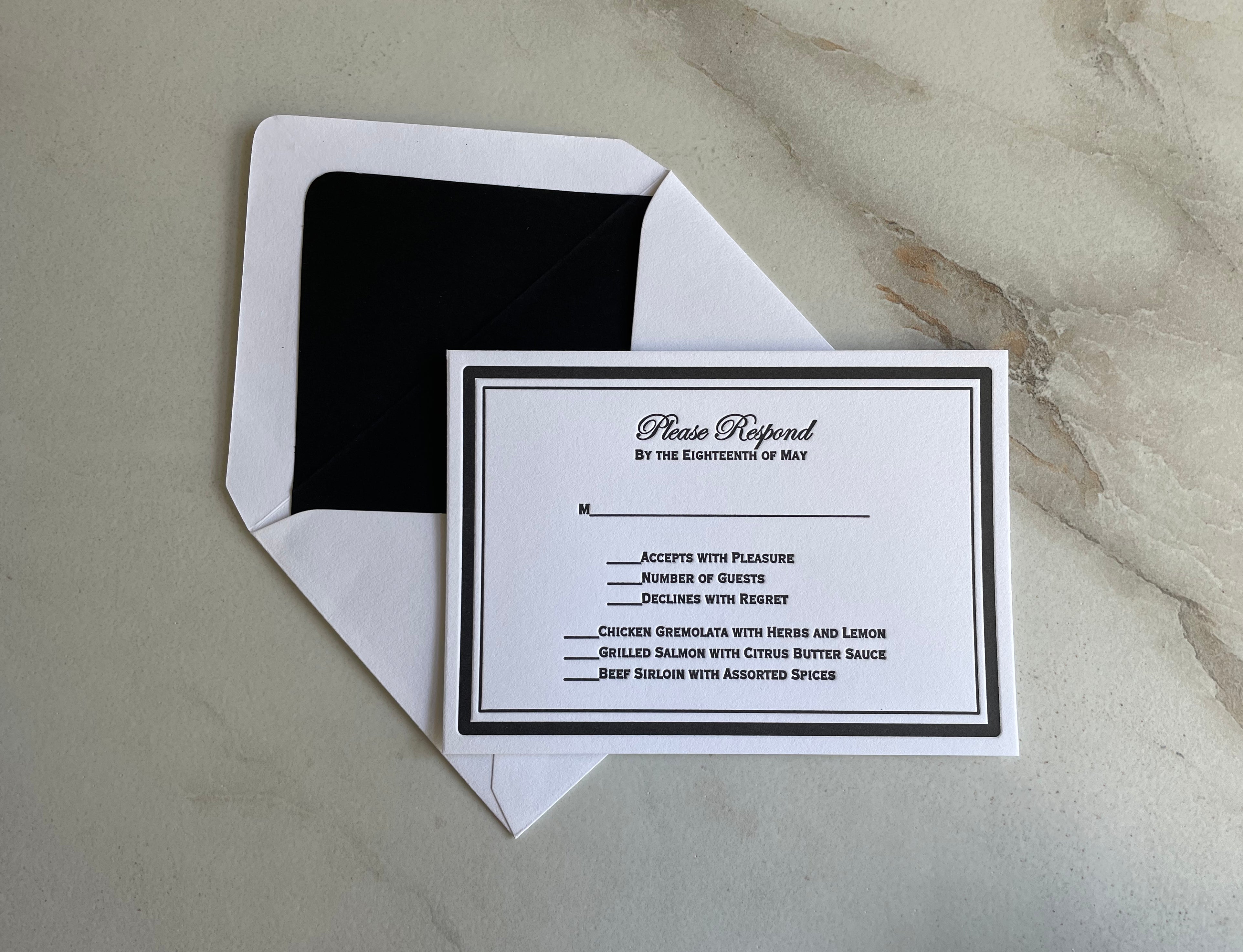 Personalized Wedding RSVP Set