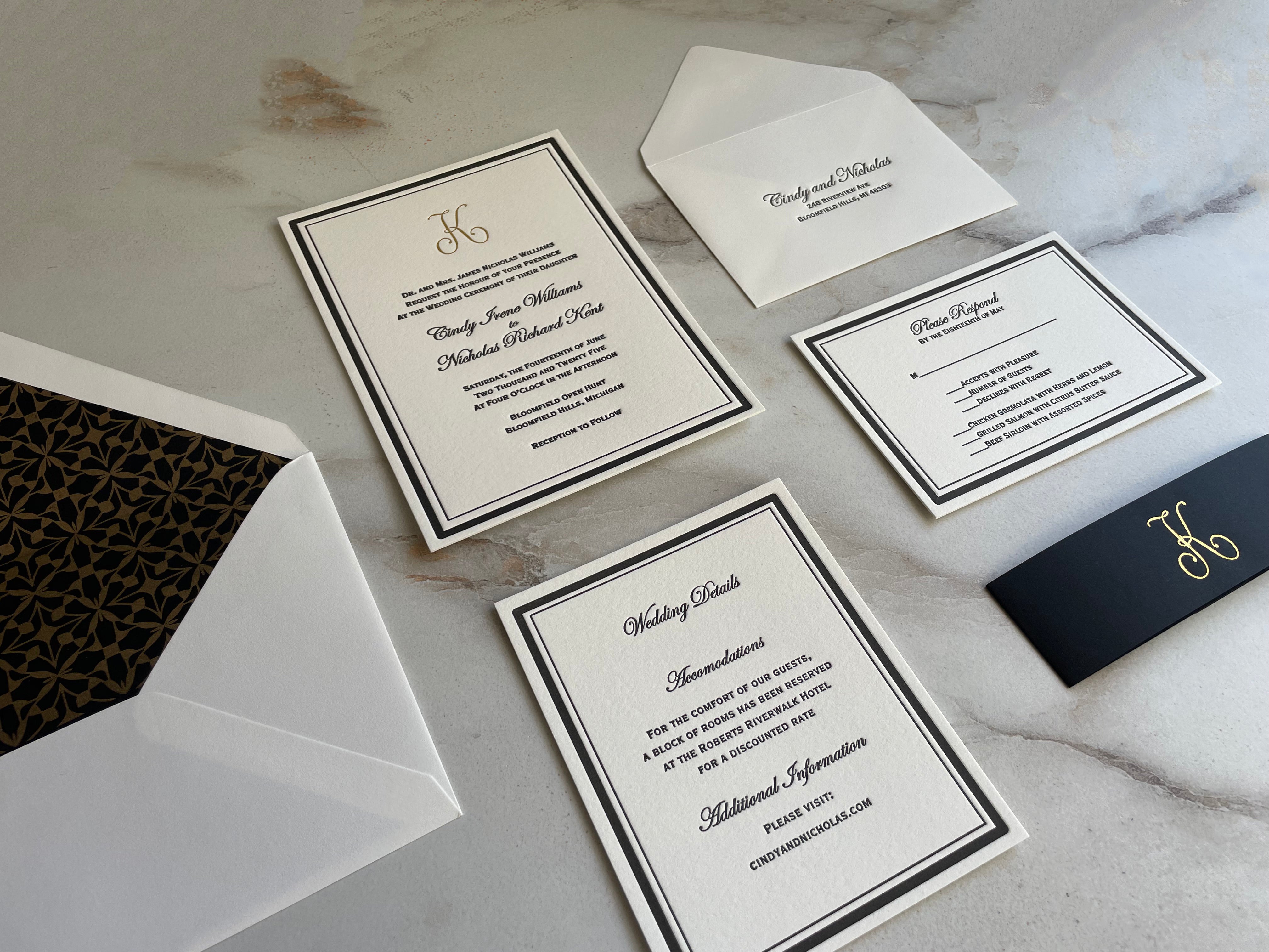 Luxury Printed Event Cards