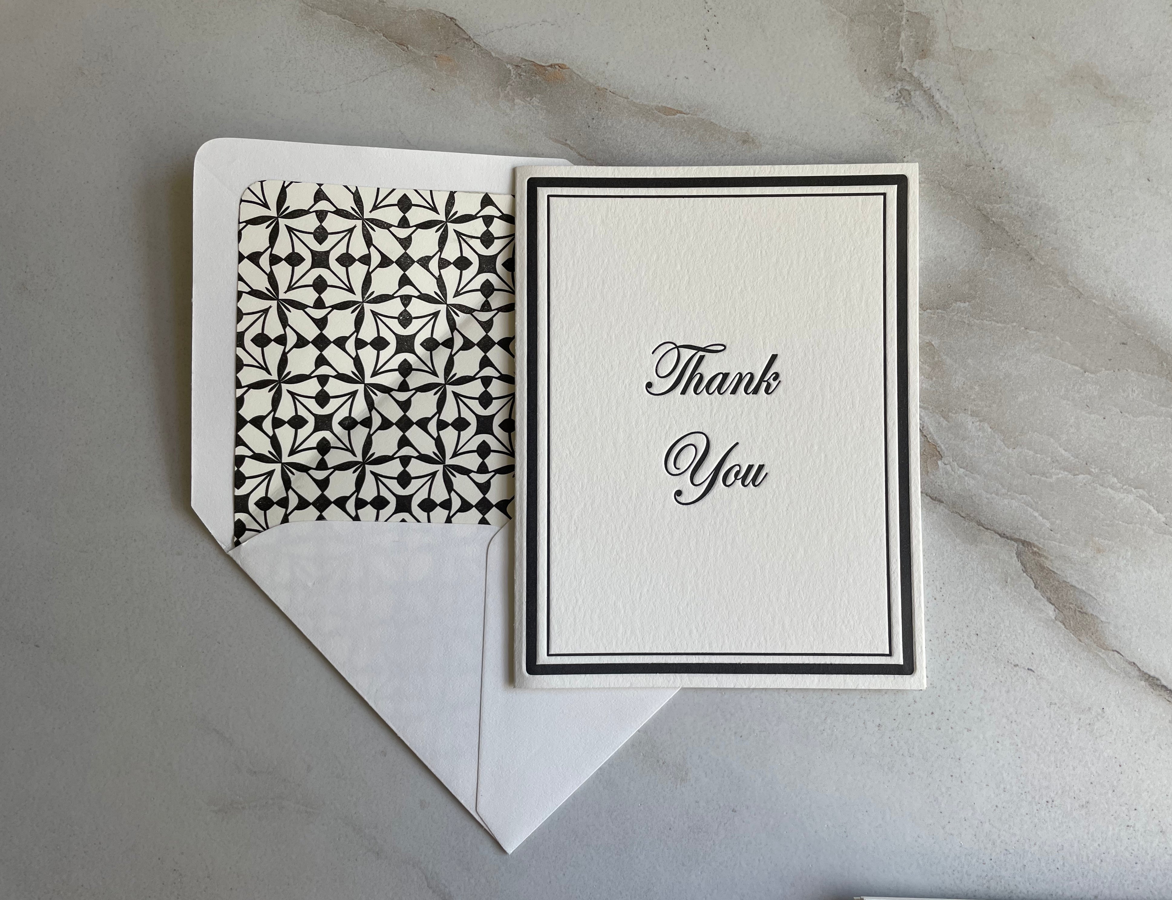 Timeless Thank You Card - Hearty Greetings