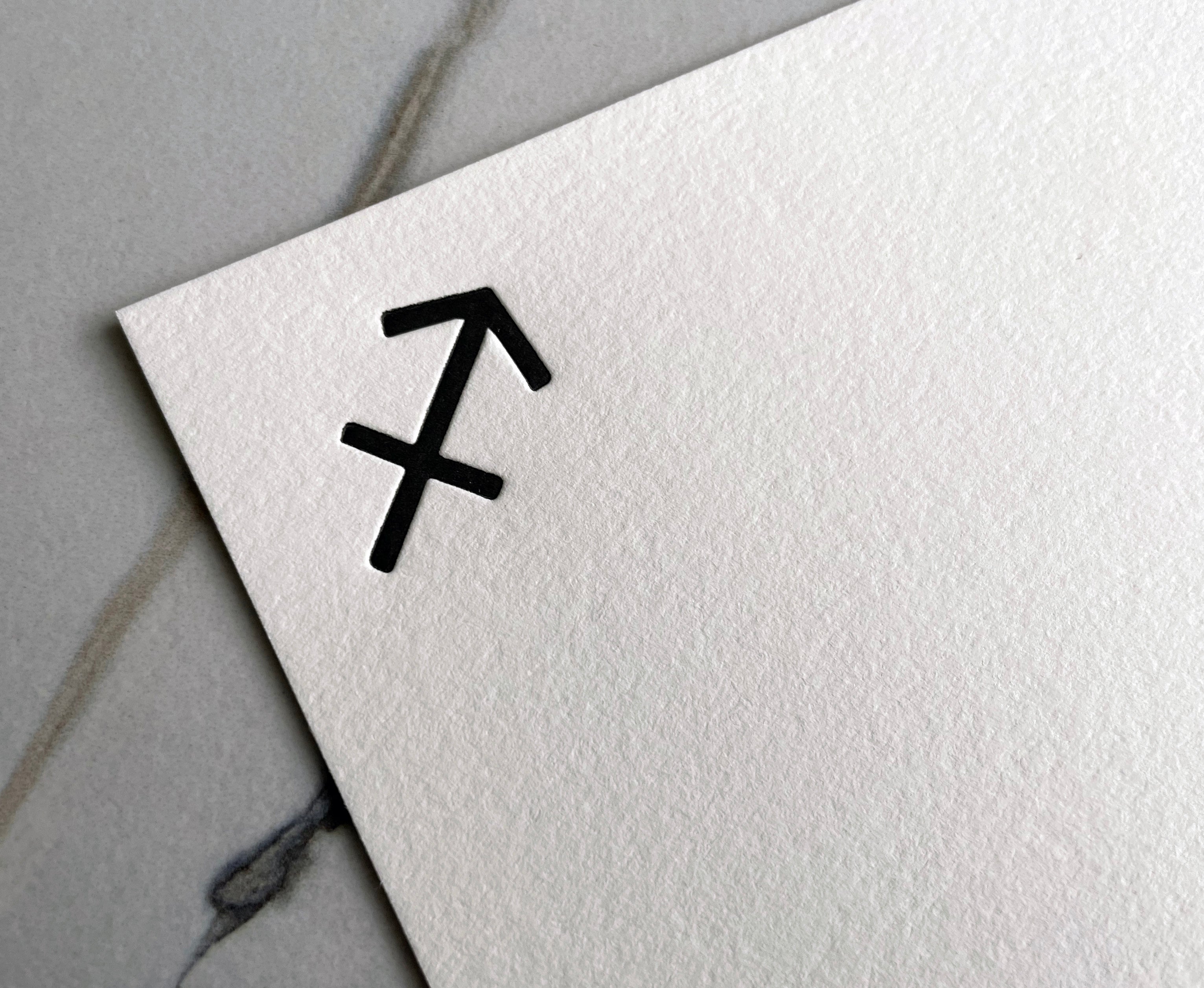 Sagittarius Zodiac Sign Stationery Set, Letterpress Zodiac Cards, Zodiac Notecards With Envelope, Celestial Notecard Bundle, Star Sign Cards - Hearty Greetings